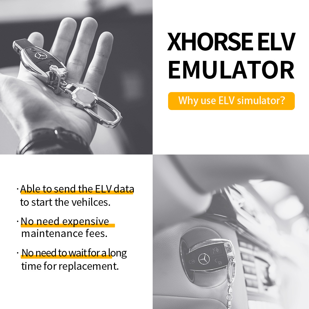 Xhorse ESL/ ELV Emulator Renew ESL for Mercedes Benz 204 207 212 Work with  VVDI MB Tool